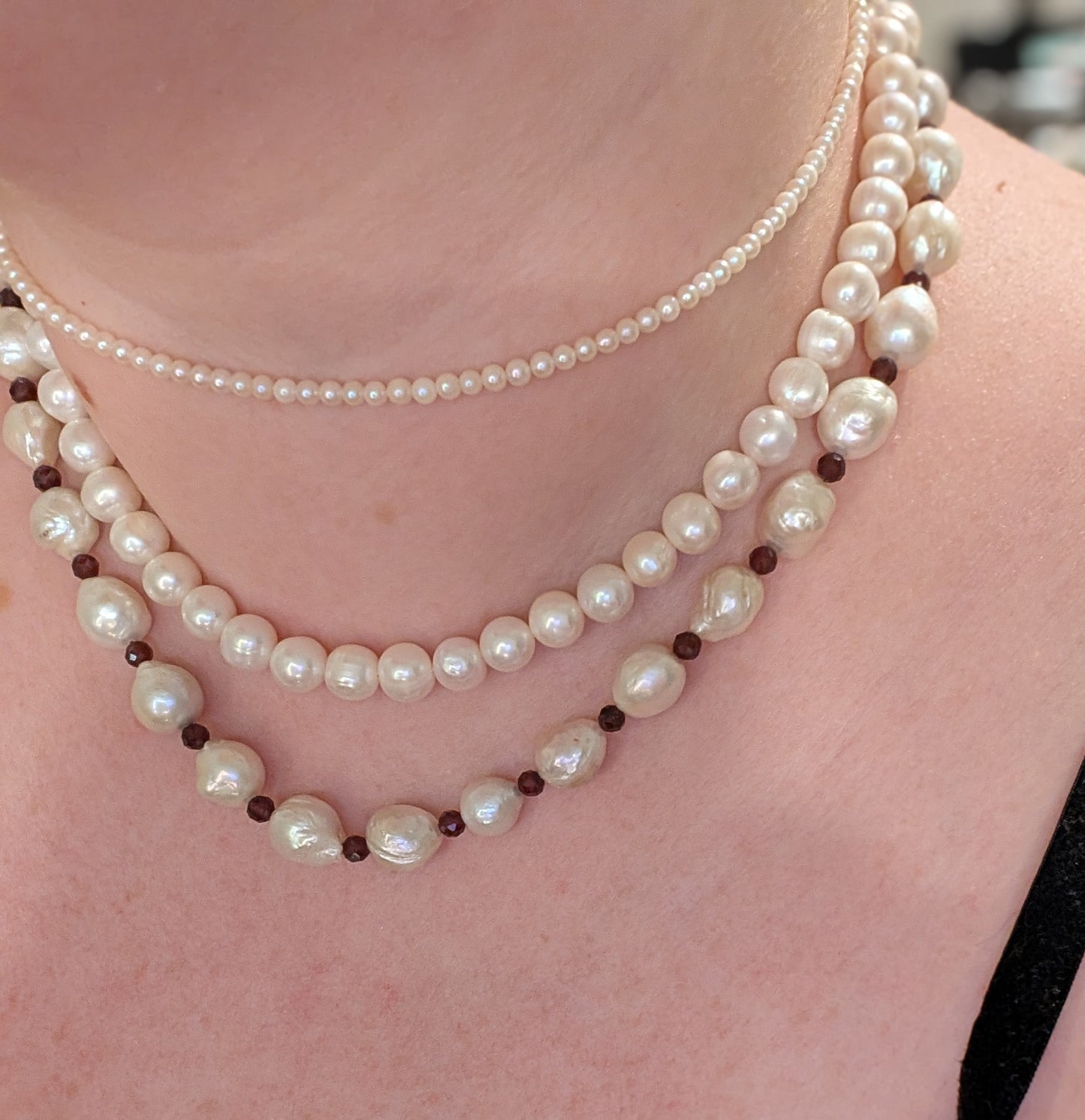 "Heirloom" Pearl Strand Necklace