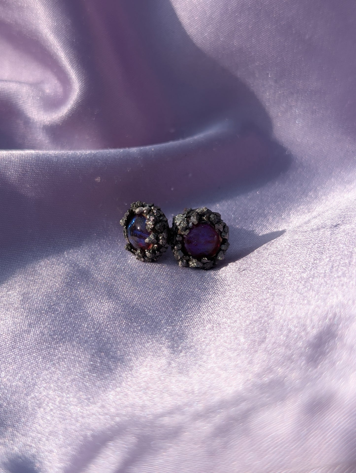 "Dragon Eyes" Glass Dragon Opal Studs